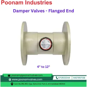 PP Damper Valves - Flanged End